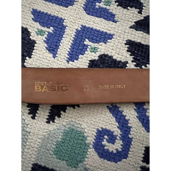 Dolce & Gabbana Basic Gold Brass Brown Leather Belt main image 6